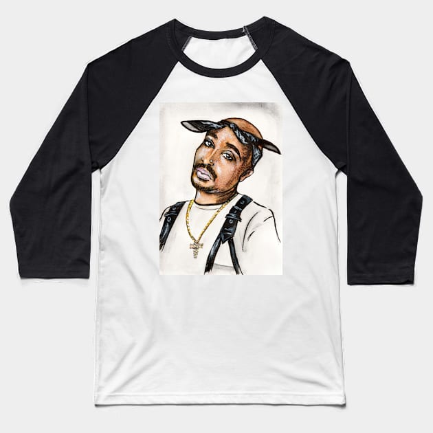 American rapper Baseball T-Shirt by Svetlana Pelin